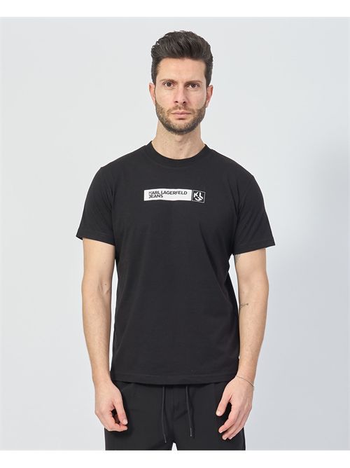 Slim fit Karl Lagerfeld t-shirt with logo KARL LAGERFELD | A1M17112999